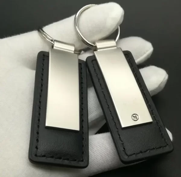 blank keyrings showing both sides