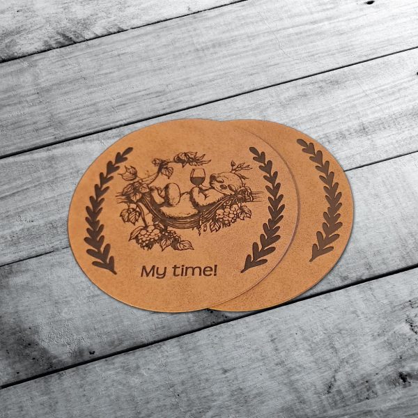Leather coasters