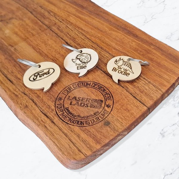 Speech bubble key rings