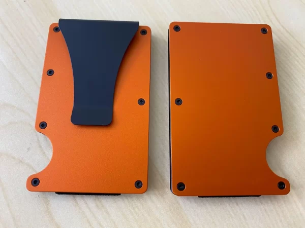Orange card holder